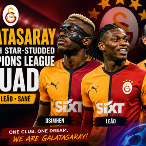 Victor Osimhen and Rafael Leao in Galatasaray Champions League squad 2026